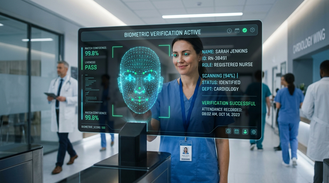 HeanGate Wall-Mounted Biometric Kiosk Terminal